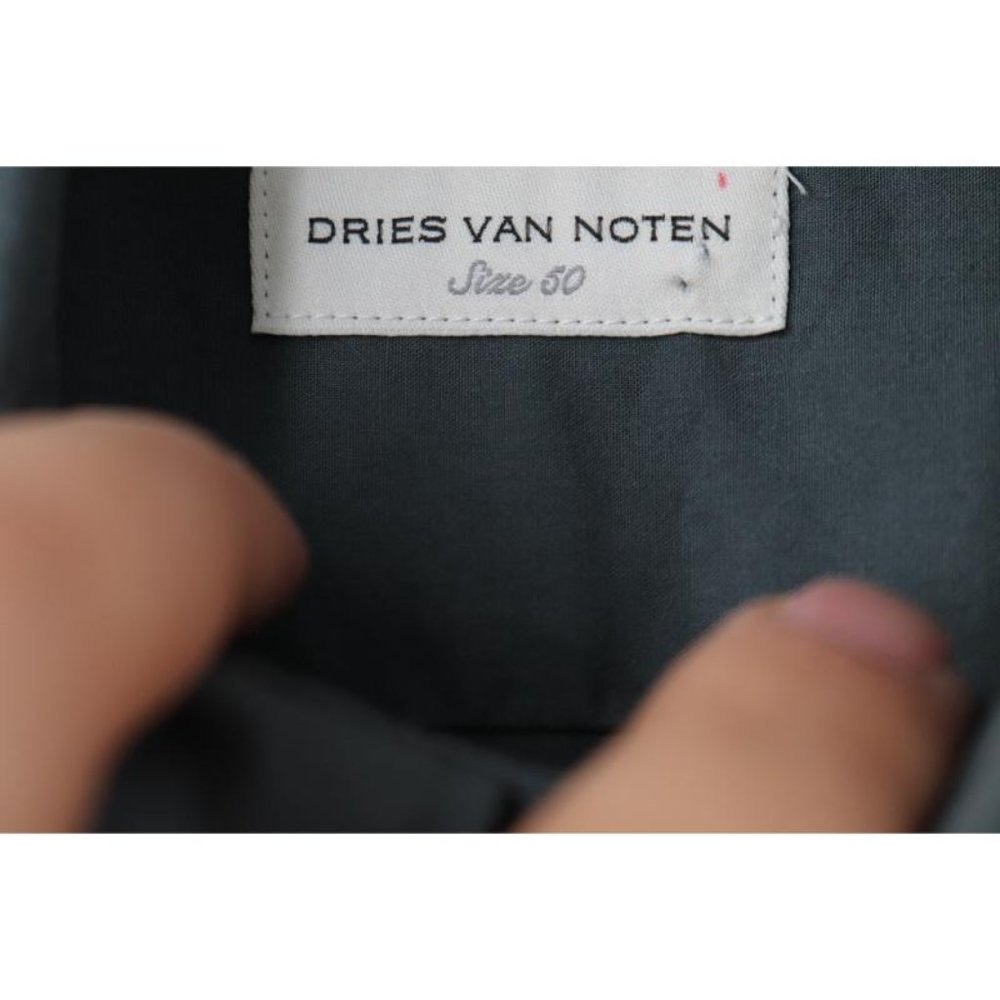 NWT Dries Van Noten Dress Shirt Mens 50 Cadogan M.W. Gray Long Sleeve Button Up - Picture 5 of 11